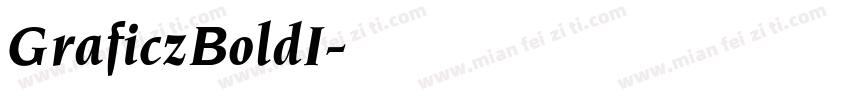 Graficz BoldI字体转换
